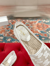 ESPADRILLES IN WHITE MESH