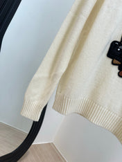 RALPH LAUREN 25S EMBROIDERED BEAR KNITTED SWEATER 253