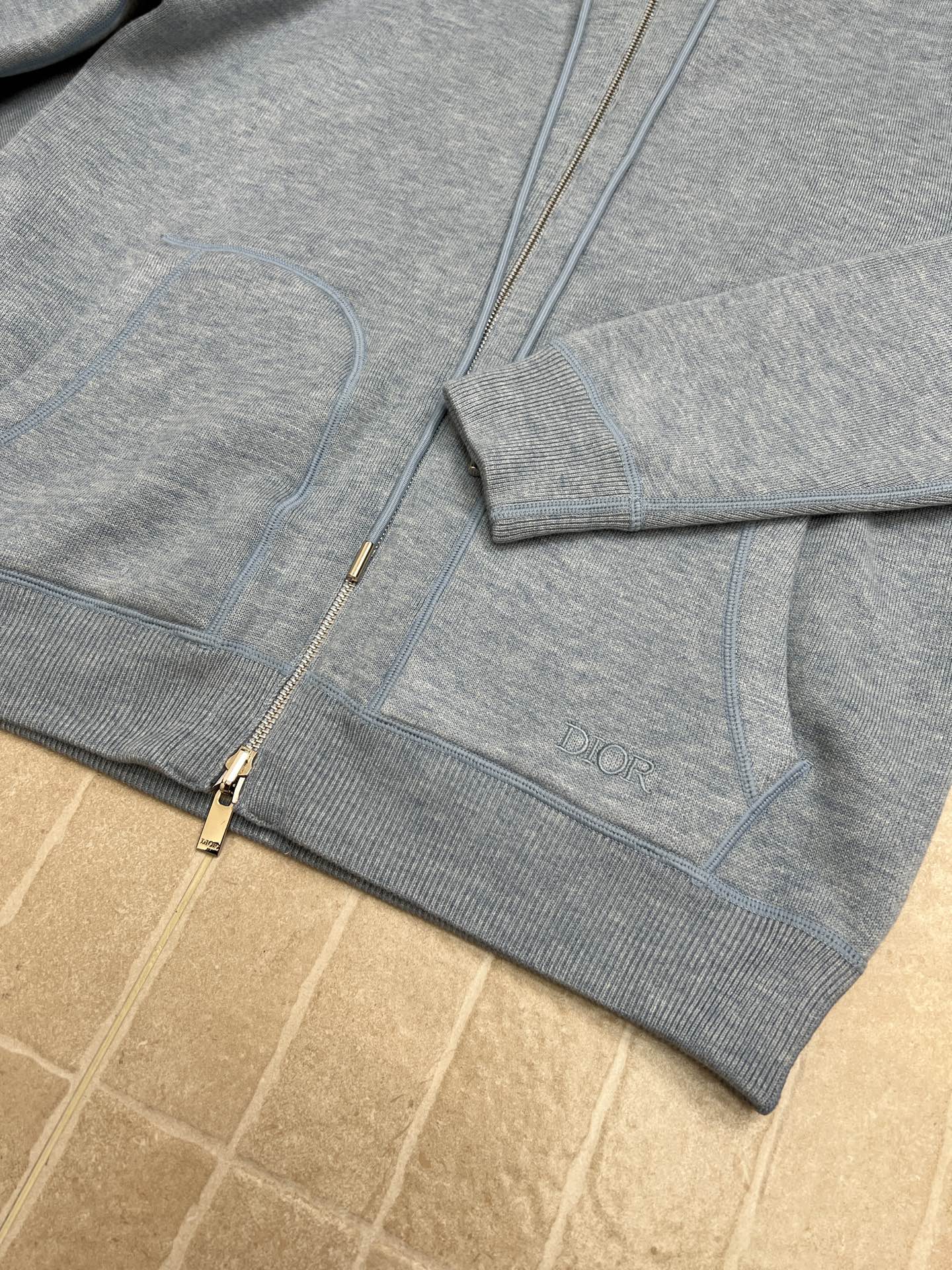 DIOR 25S HOODED ZIP-UP CARDIGAN 684
