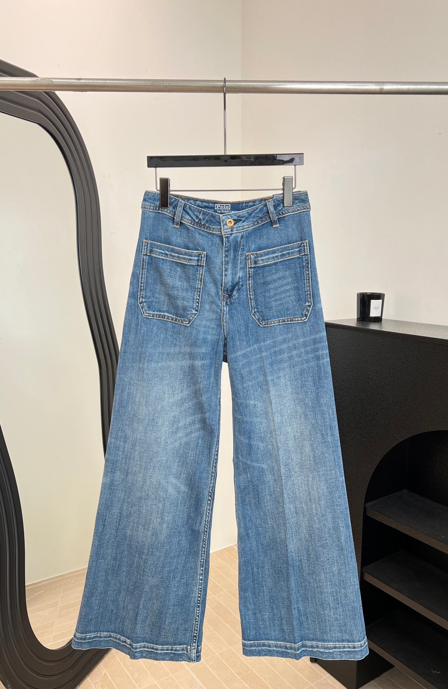 RALPH LAUREN 26S RETRO WIDE-LEG JEANS 536