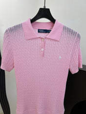 RALPH LAUREN 26S SHORT SLEEVE KNIT POLO TOP 494