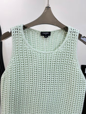 CHANEL 26S SLEEVELESS KNIT TOP 1496