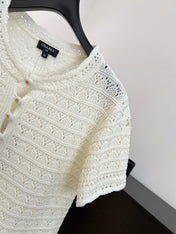 CHANEL 26S SHORT-SLEEVE KNIT CARDIGAN 1415