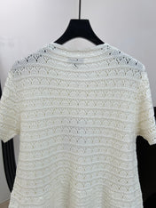 CHANEL 26S SHORT-SLEEVE KNIT CARDIGAN 1415