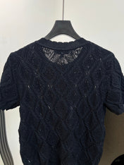CHANEL 26S SHORT-SLEEVE KNIT T-SHIRT 1413