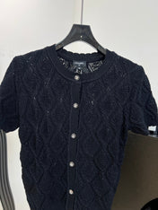 CHANEL 26S SHORT-SLEEVE KNIT T-SHIRT 1413