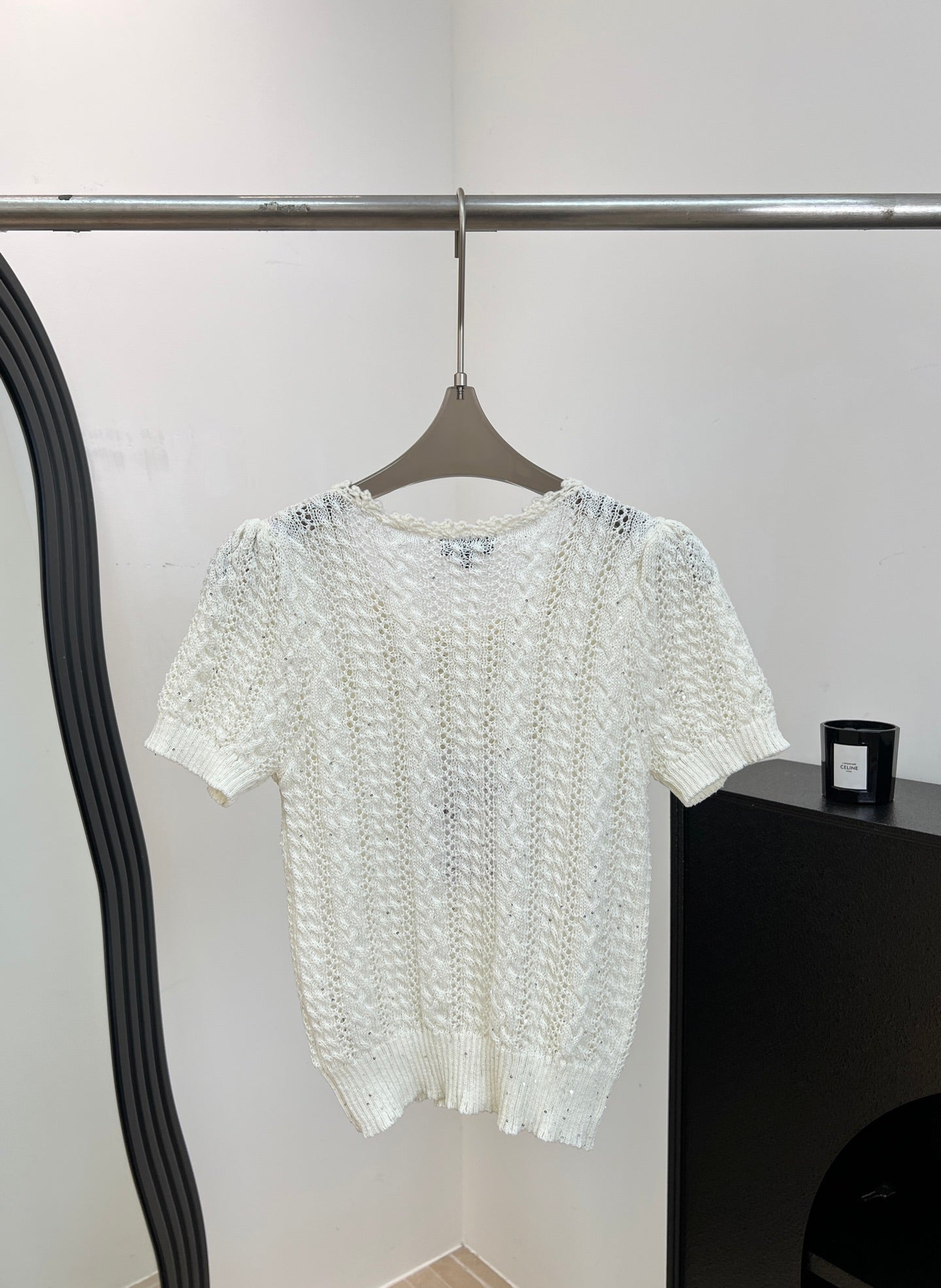CHANEL 26S SHORT-SLEEVE KNIT T-SHIRT 1412
