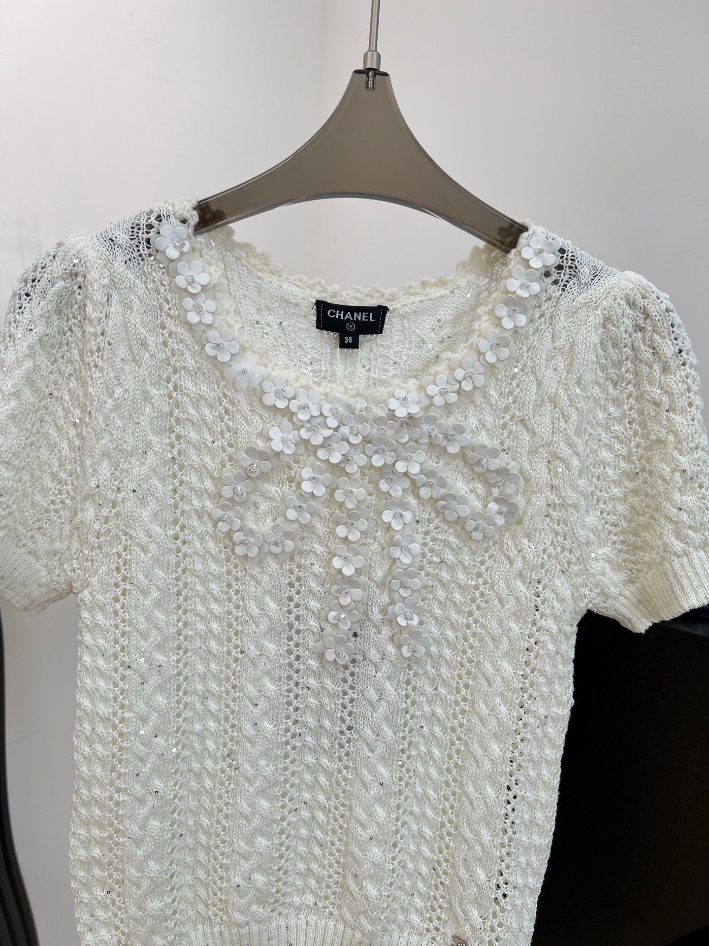 CHANEL 26S SHORT-SLEEVE KNIT T-SHIRT 1412