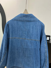 LOEWE 26S DENIM ZIP-UP JACKET 675
