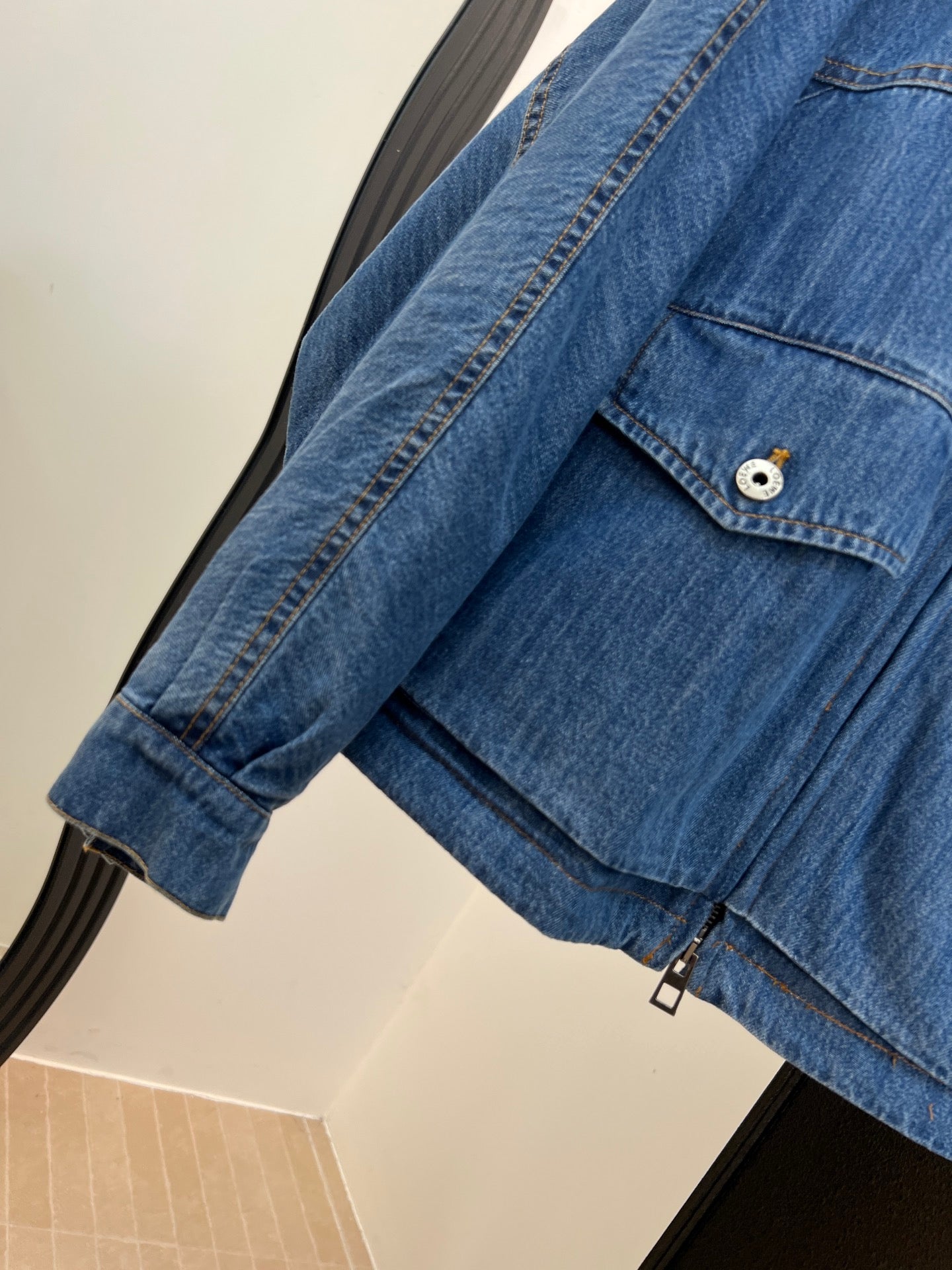 LOEWE 26S DENIM ZIP-UP JACKET 675