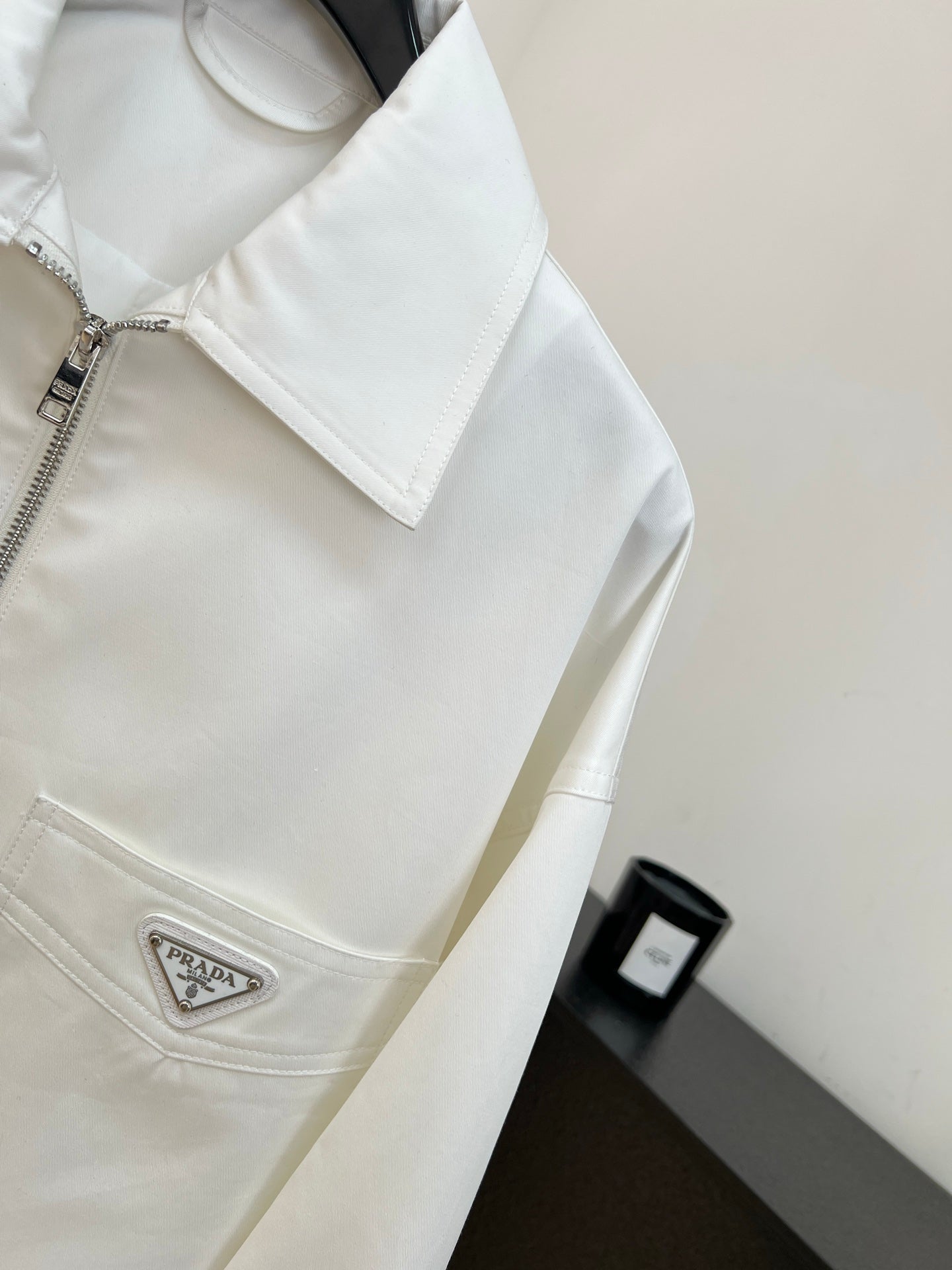 PRADA 26S CROPPED ZIP-UP JACKET 1070