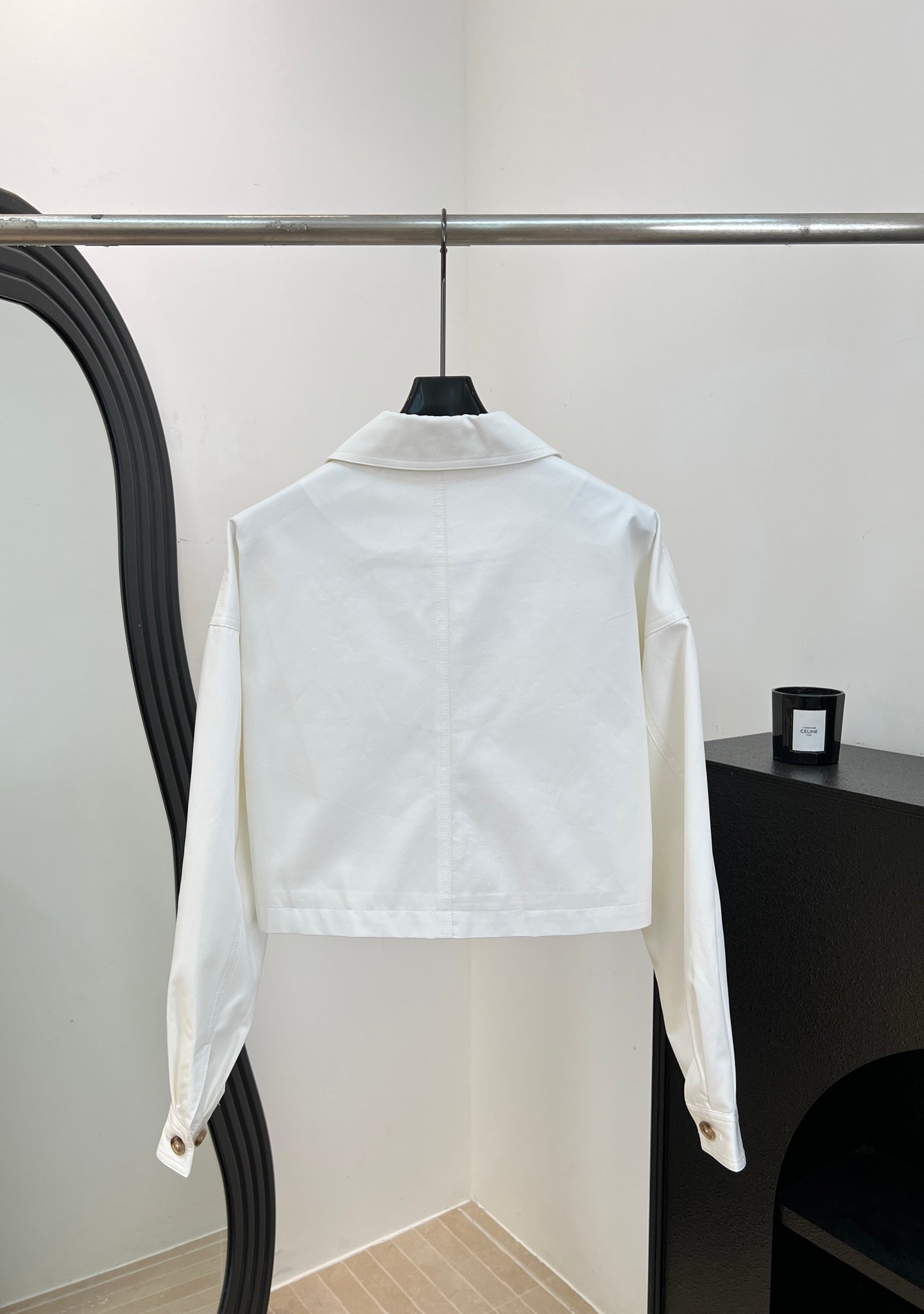 PRADA 26S CROPPED ZIP-UP JACKET 1070