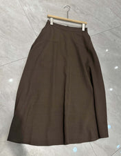 RALPH LAUREN 26S LINEN MIDI SKIRT 488