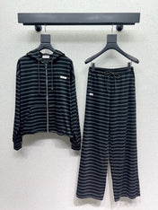 MIUMIU JACKET AND WIDE-LEG PANTS SET STYLE 13