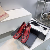 CHANEL 26S HIGH HEEL PUMPS 85 MM IN RED CALFSKIN WITH BLACK PATENT