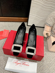 BELLE VIVIER PUMPS IN BLACK VELVET