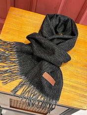 SCARF 180 CM IN BLACK CASHMERE 396477