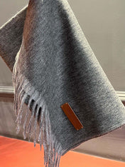 SCARF 180 CM IN DARK GRAY CASHMERE 396480