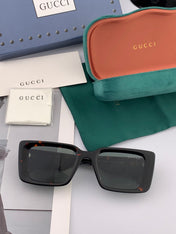 CHUNKY RECTANGULAR FRAME SUNGLASSES G204 IN ACETATE