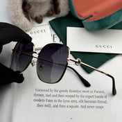 SQUARE FRAME SUNGLASSES G0642 IN METAL