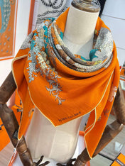 HERMES 25S SCARF 140 IN SILK 724764