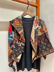 LV SCARF 140 CM IN SILK 732100