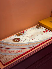 LV SCARF 140 CM IN SILK-CASHMERE BLEND 737275