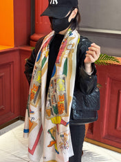 HERMES 25S SCARF 200 IN SILK 856443