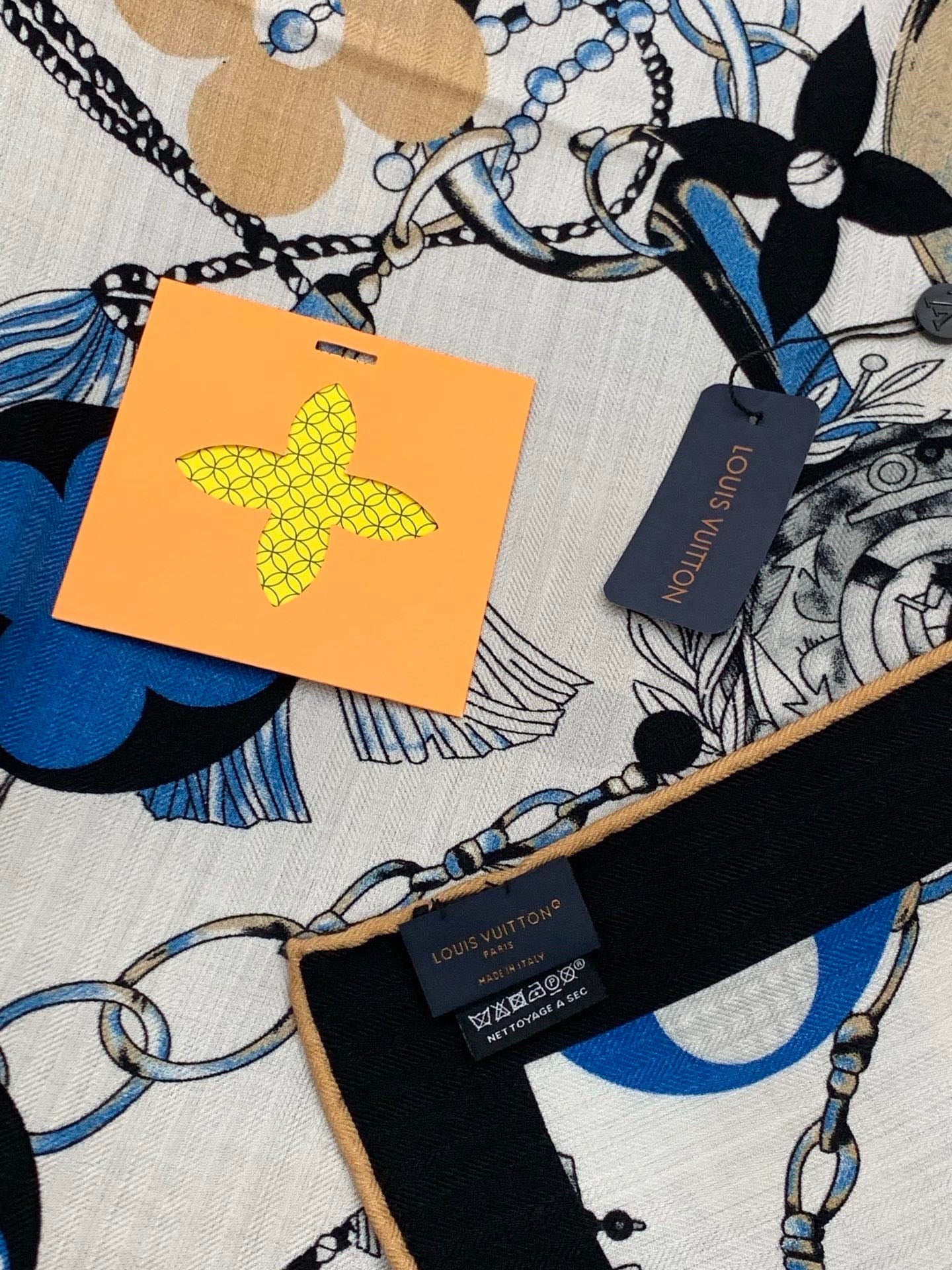 LV 26S SCARF 135 IN CASHMERE AND SILK 281169