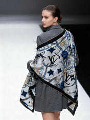 LV 26S SCARF 135 IN CASHMERE AND SILK 281169