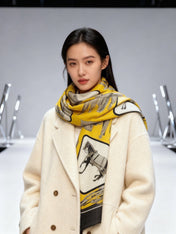 GUCCI 26S SCARF 135 IN CASHMERE AND SILK 314999