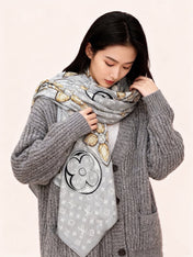 LV 26S SCARF 135 IN CASHMERE AND SILK 319849