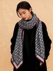 DIOR 26S SCARF 140 IN CASHMERE AND SILK 433907