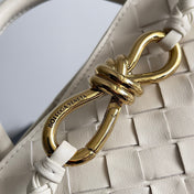 HANDLE BAG ANDIAMO 25 IN OFF WHITE LAMBSKIN