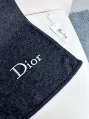 SCARF 190 CM IN BLACK MIX WHITE CARO CASHMERE 388127