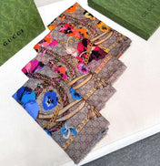 GUCCI 26S SCARF 140 IN CASHMERE AND SILK 309775