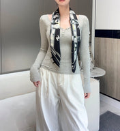 CHANEL 25S SCARF 88 IN SILK 737191