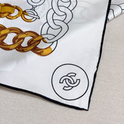 CHANEL 25S SCARF 90 IN SILK 729043