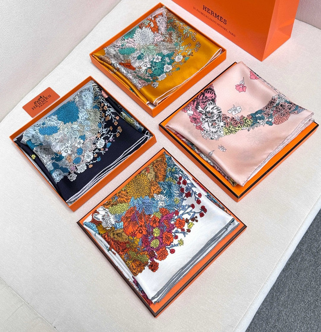 HERMES 25S SCARF 90 IN SILK 729031