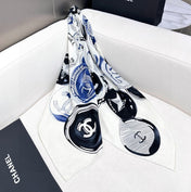 CHANEL 25S SCARF 140 IN CASHMERE SILK 642080