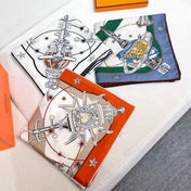 HERMES 26S SCARF 135 IN CASHMERE AND SILK 304575