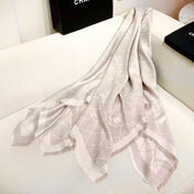 CHANEL 26S SCARF 140 IN CASHMERE AND SILK 304551