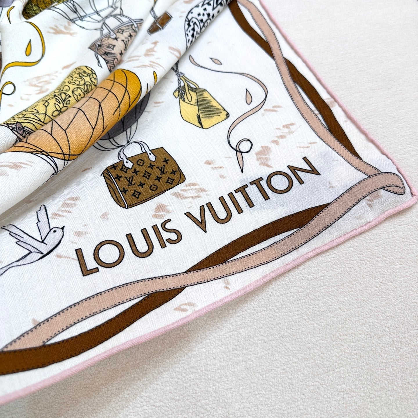 LV 26S SCARF 140 IN CASHMERE AND SILK 319697
