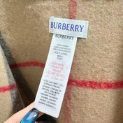 BURBERRY 26S HOODED CAPE 176 IN CASHMERE 304565