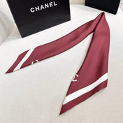 CHANEL 26S SCARF 90 IN SILK 303208