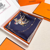 HERMES 26S SCARF 90 IN SILK AND CASHMERE 492391