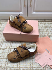 MIUMIU 26S SNEAKERS IN DARK BROWN SUEDE 01