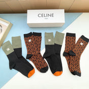 CELINE 26S CREW SOCKS 527749 (1 BOX)