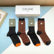 CELINE 26S CREW SOCKS 527749 (1 BOX)