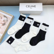 CELINE 26S CREW SOCKS 567905 (1 BOX)